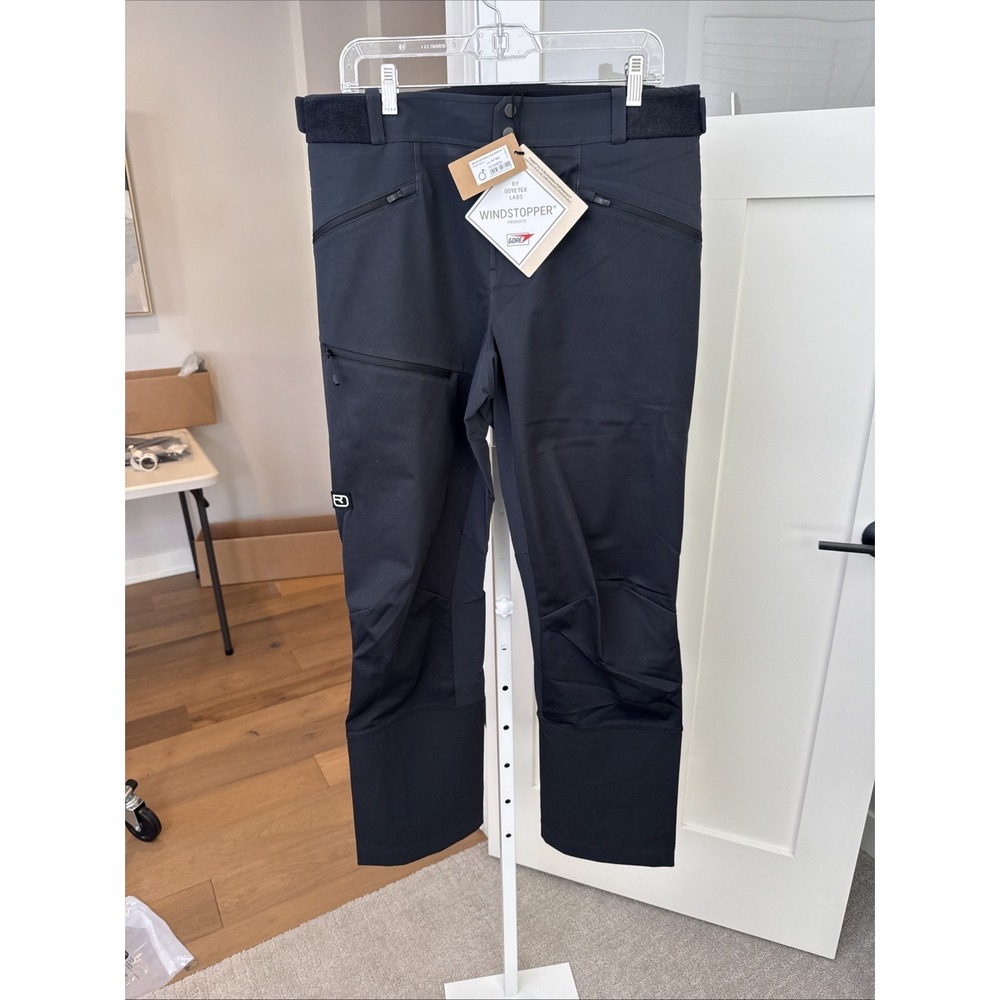 ORTOVOX Ortler Softshell Plus Pants Men M Black Raven Ski  NWT
